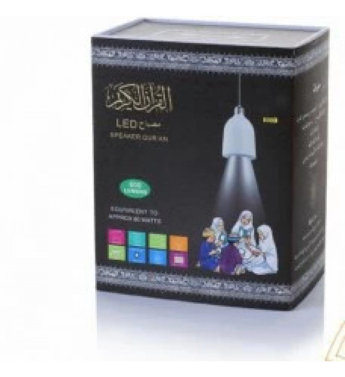 مكبر الصوت للقرآن بمصابيح LED مع جهاز تحكم عن بُعد بلمبة White