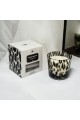  شمعه عطرية زجاج 500 غرام برائحه (  PEAR&FREESIL) SCENTED CANDLE